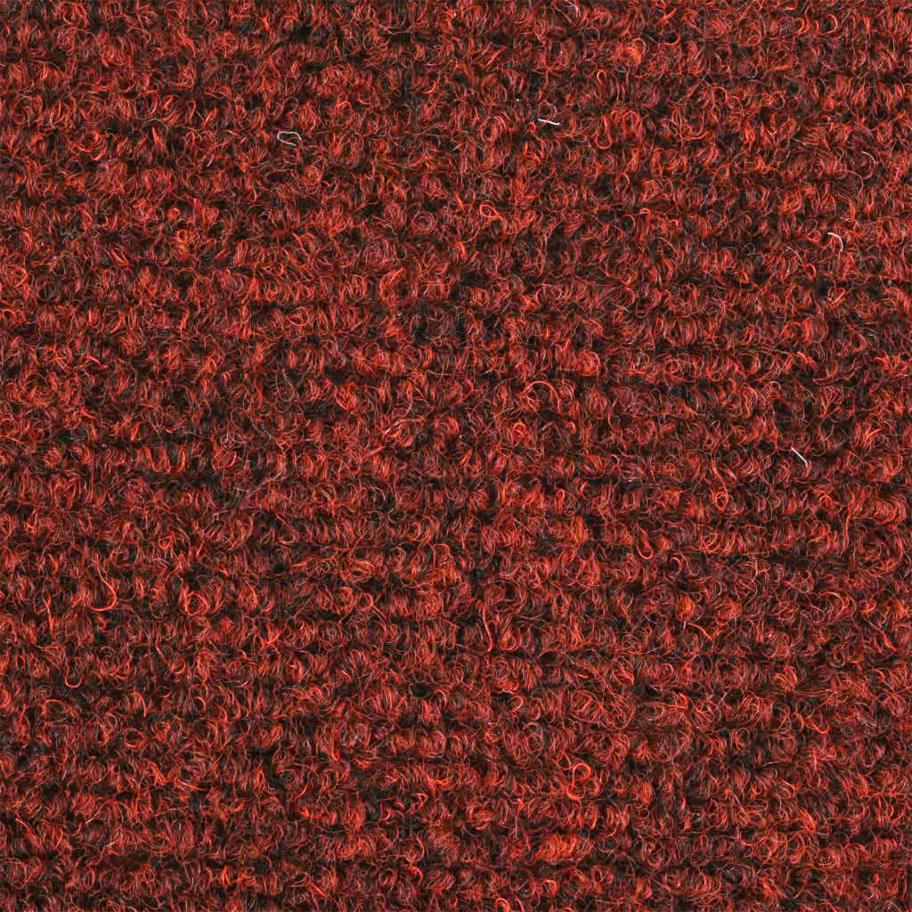 vidaXL Covorașe autoadezive scări, 10 buc, roșu, 65x21x4 cm, punch