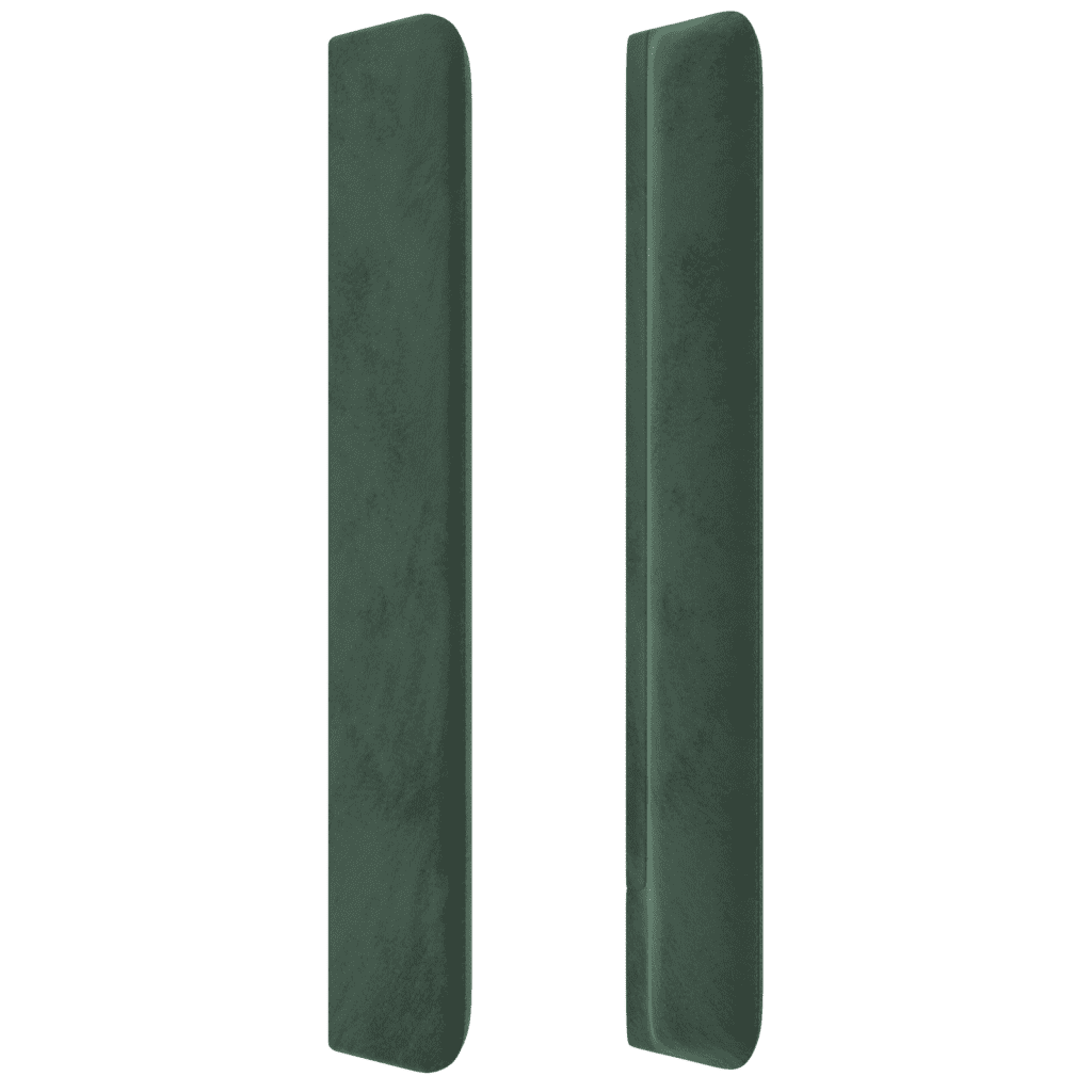 vidaXL Pat box spring cu saltea, verde închis, 90x190 cm, catifea