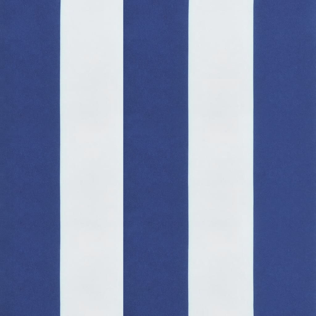 vidaXL Perne bancă grădină, 2 buc., albastru&alb, 100x50x7 cm, textil