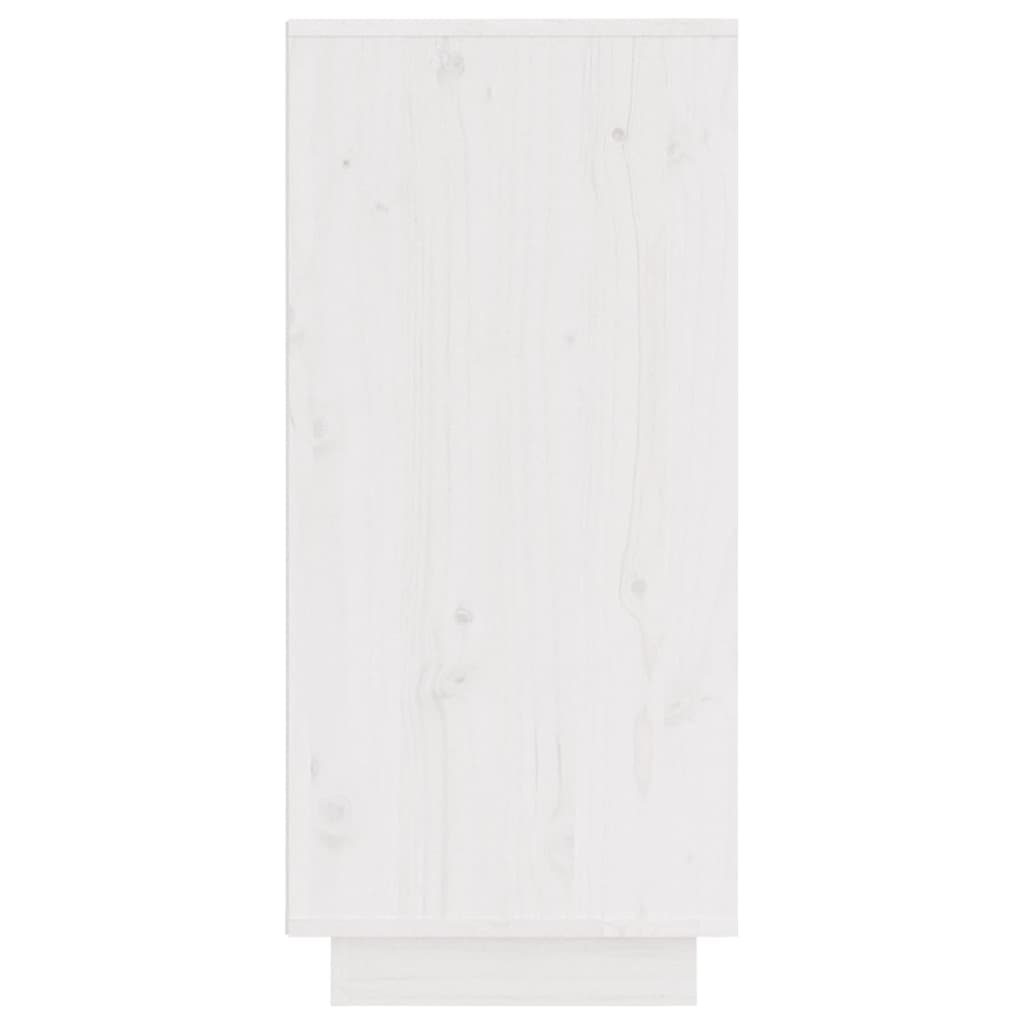 vidaXL Servante, 2 buc., alb, 31,5x34x75 cm, lemn masiv de pin