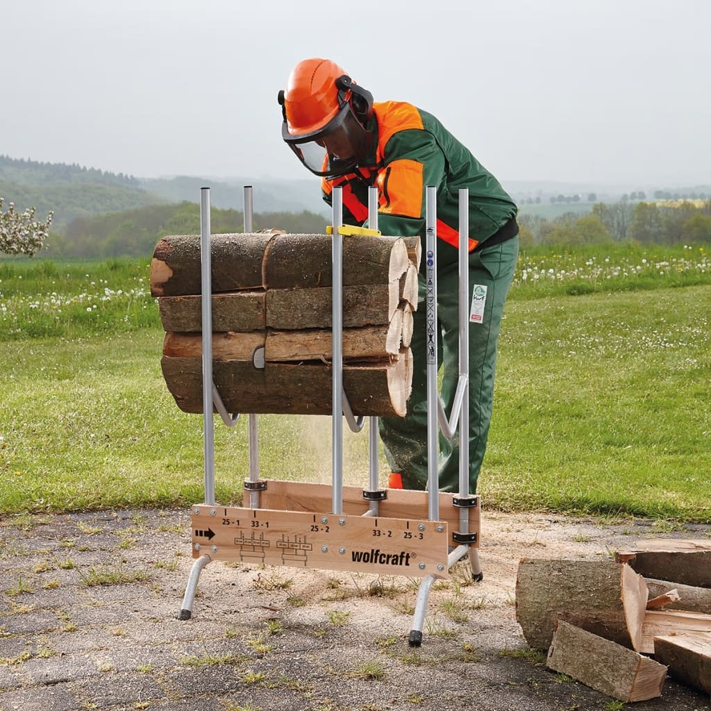 wolfcraft Suport de tăiat lemne pentru drujbe 5121000
