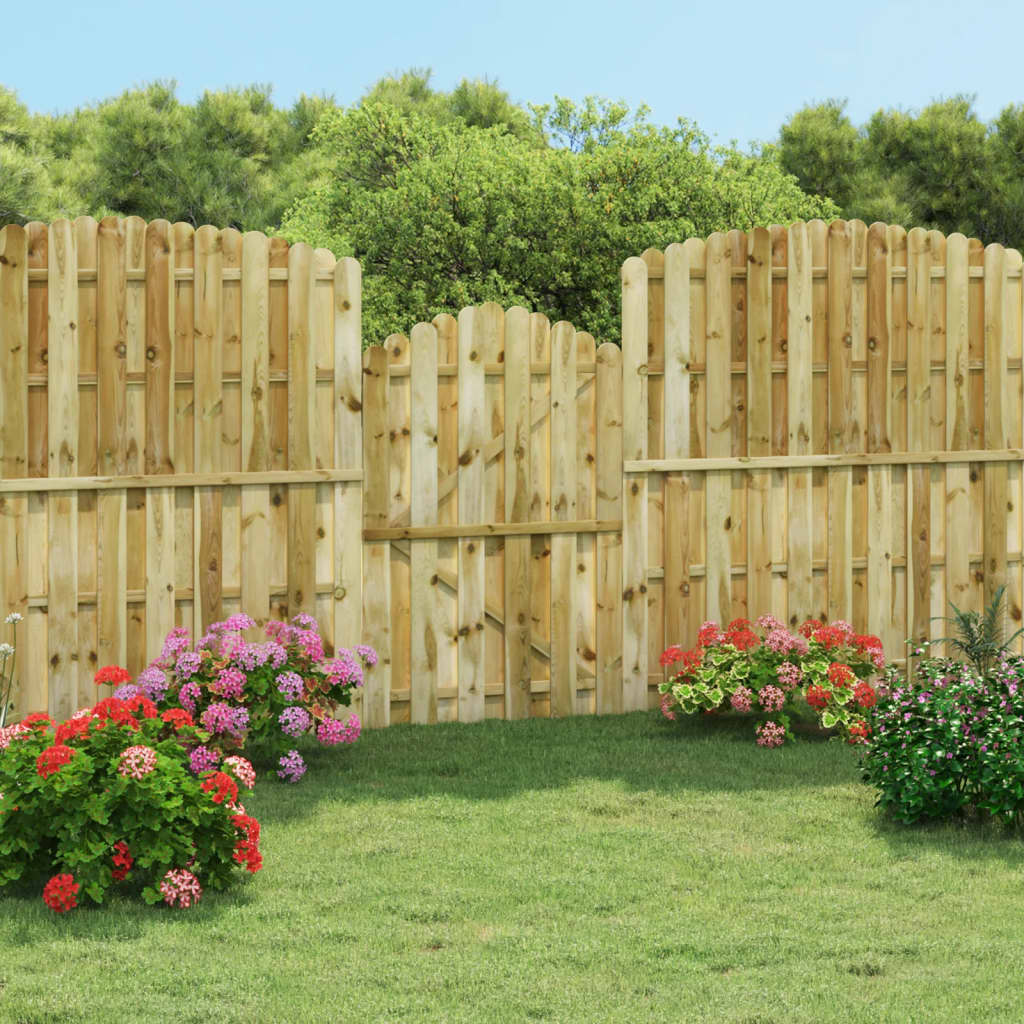 vidaXL Poartă de grădină, 100 x 150 cm, lemn de pin tratat
