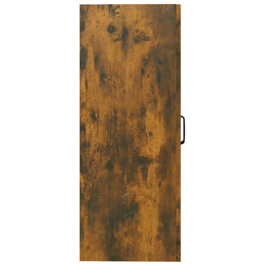 vidaXL Dulap de perete suspendat, stejar fumuriu, 69,5x34x90 cm