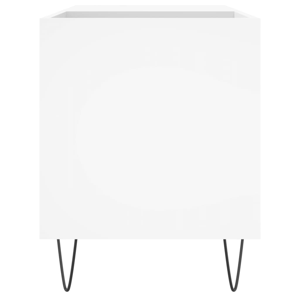 vidaXL Dulap de discuri, alb, 85x38x48 cm, lemn prelucrat