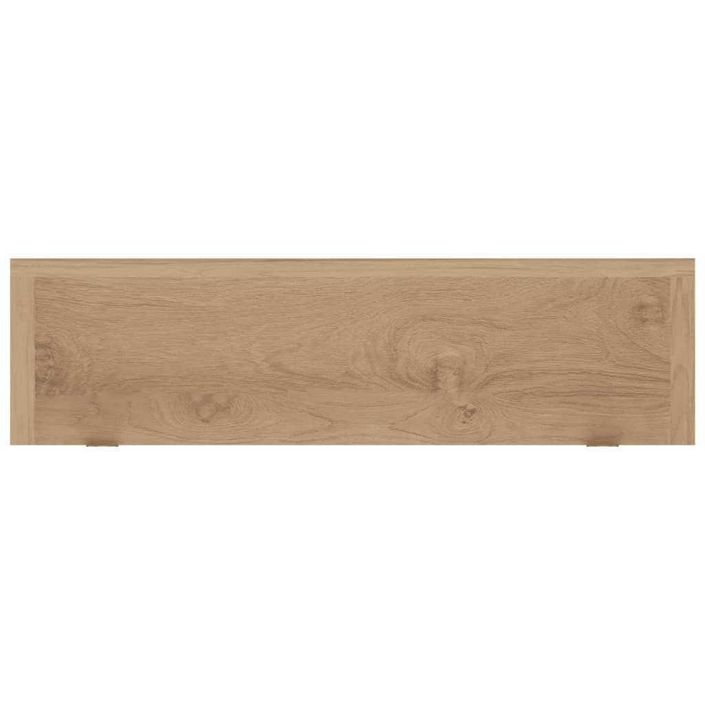 vidaXL Rafturi de perete, 2 buc., 60x15x4 cm, lemn masiv de tec
