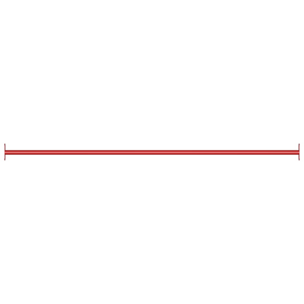 vidaXL Bară de rotire, roșu, 125 cm, oțel