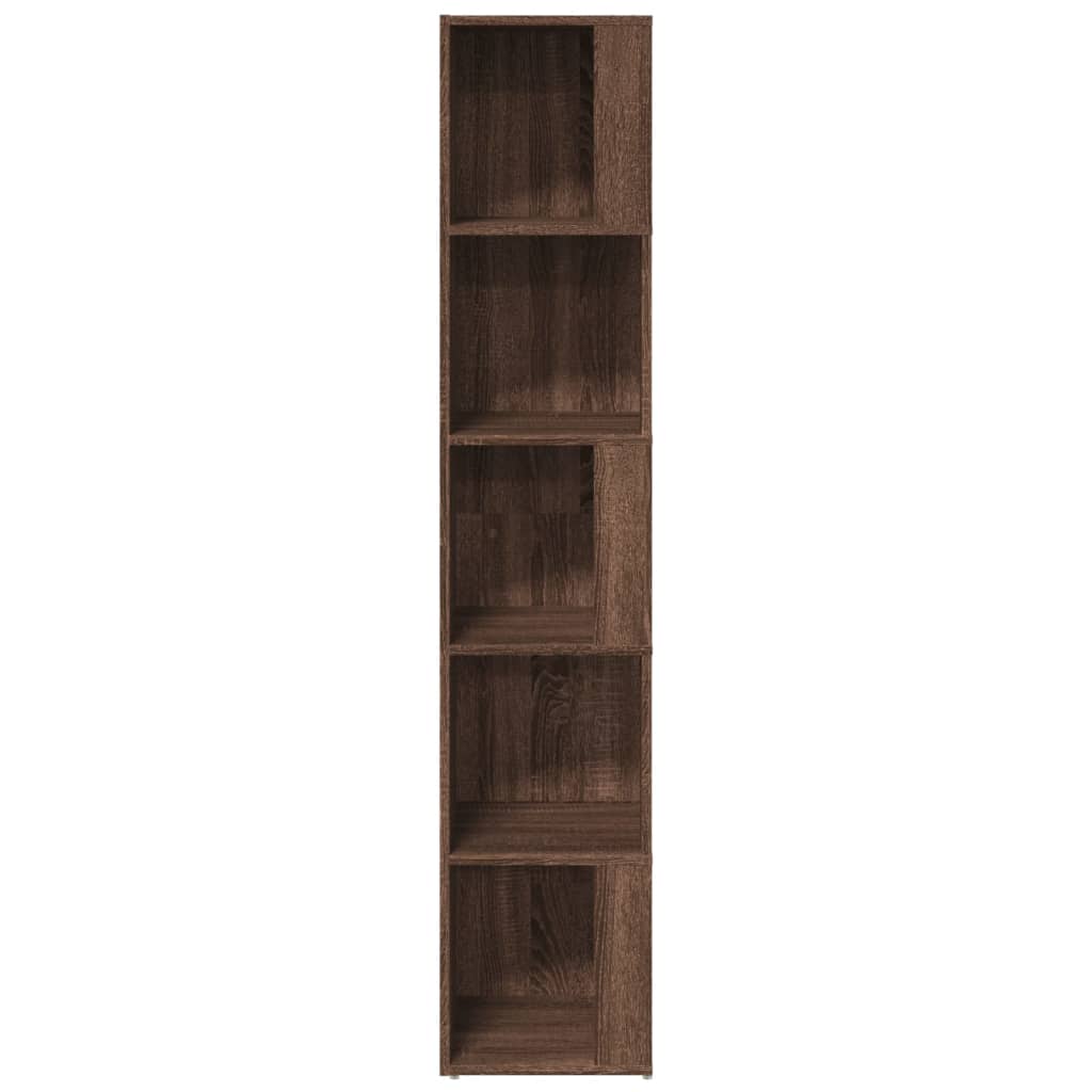 vidaXL Dulap colțar, stejar maro, 33x33x164,5 cm, lemn prelucrat