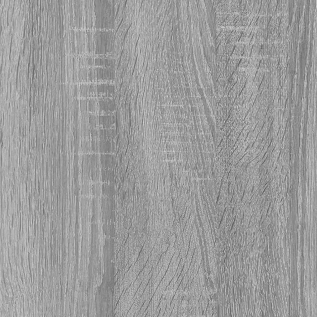 vidaXL Dulap cuptor microunde, gri sonoma, 60x57x207cm, lemn prelucrat