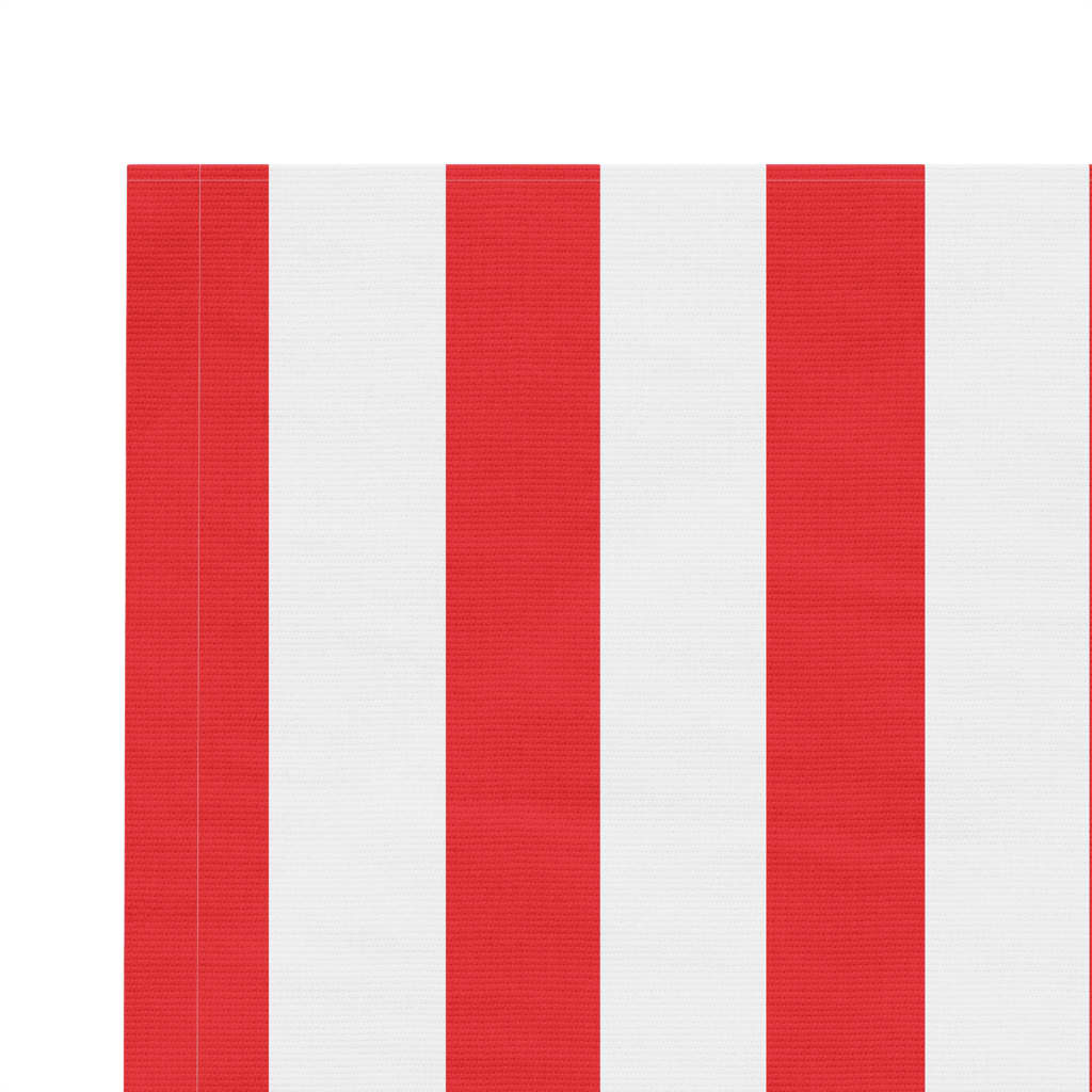 vidaXL Pânză copertină de rezervă, dungi roșii și albe, 5x3,5 m