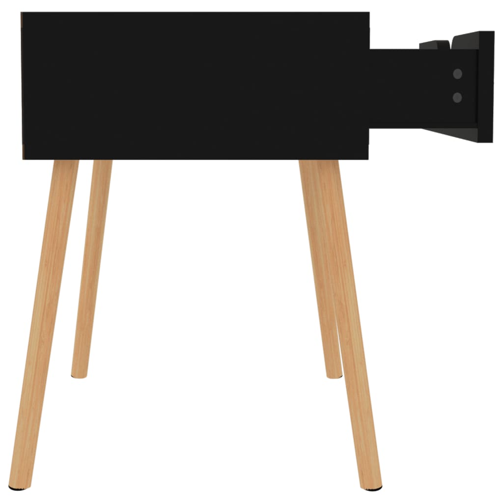 vidaXL Dulapuri noptieră, 2 buc., negru, 40x40x56 cm, lemn prelucrat