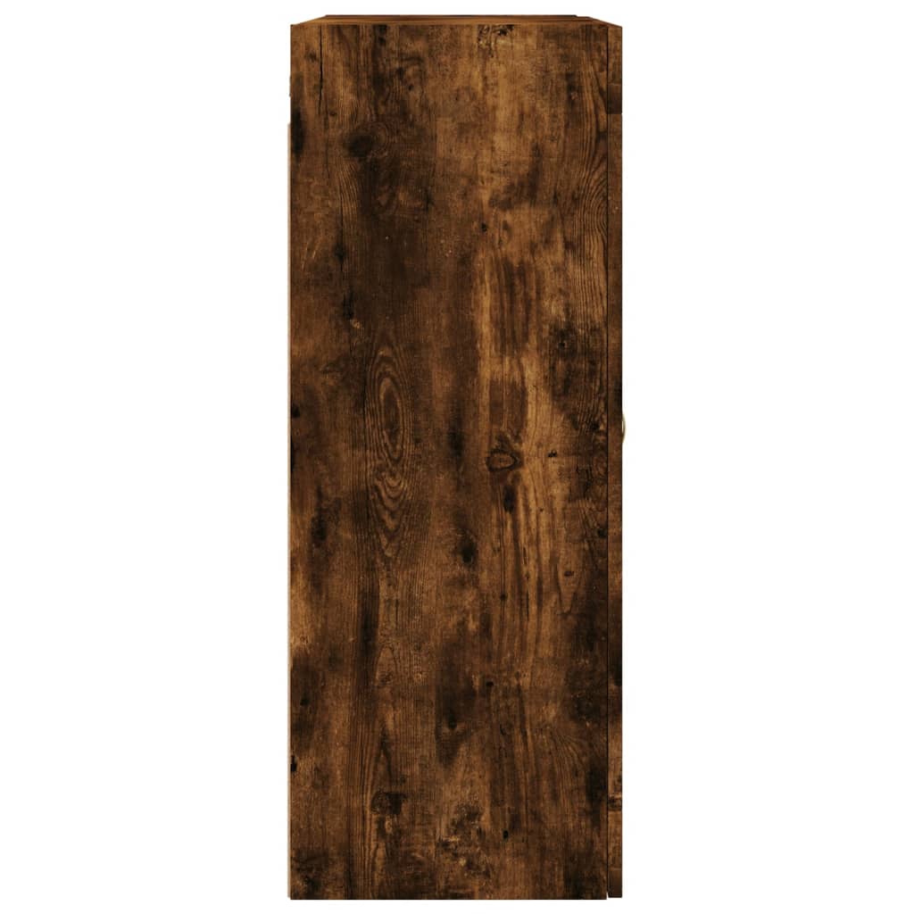 vidaXL Dulapuri de perete, 2 buc., stejar afumat, lemn prelucrat