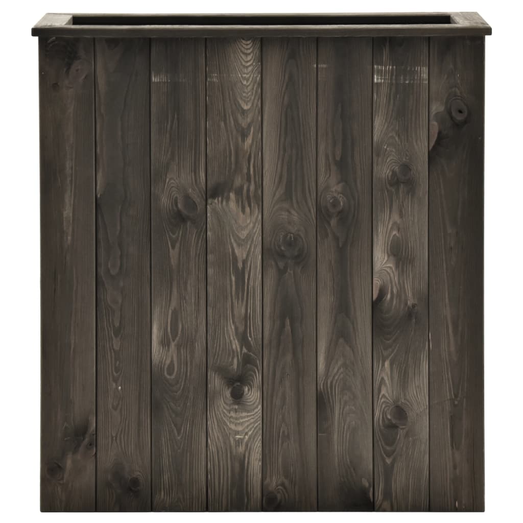 vidaXL Strat înălțat, gri închis, 74 x 32 x 80 cm, lemn masiv de pin