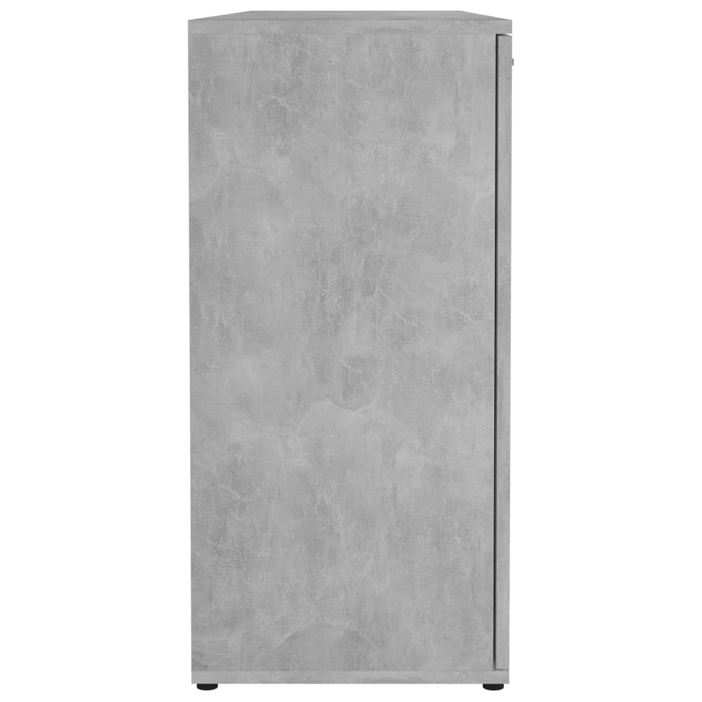 vidaXL Servantă, gri beton, 120 x 35,5 x 75 cm, PAL