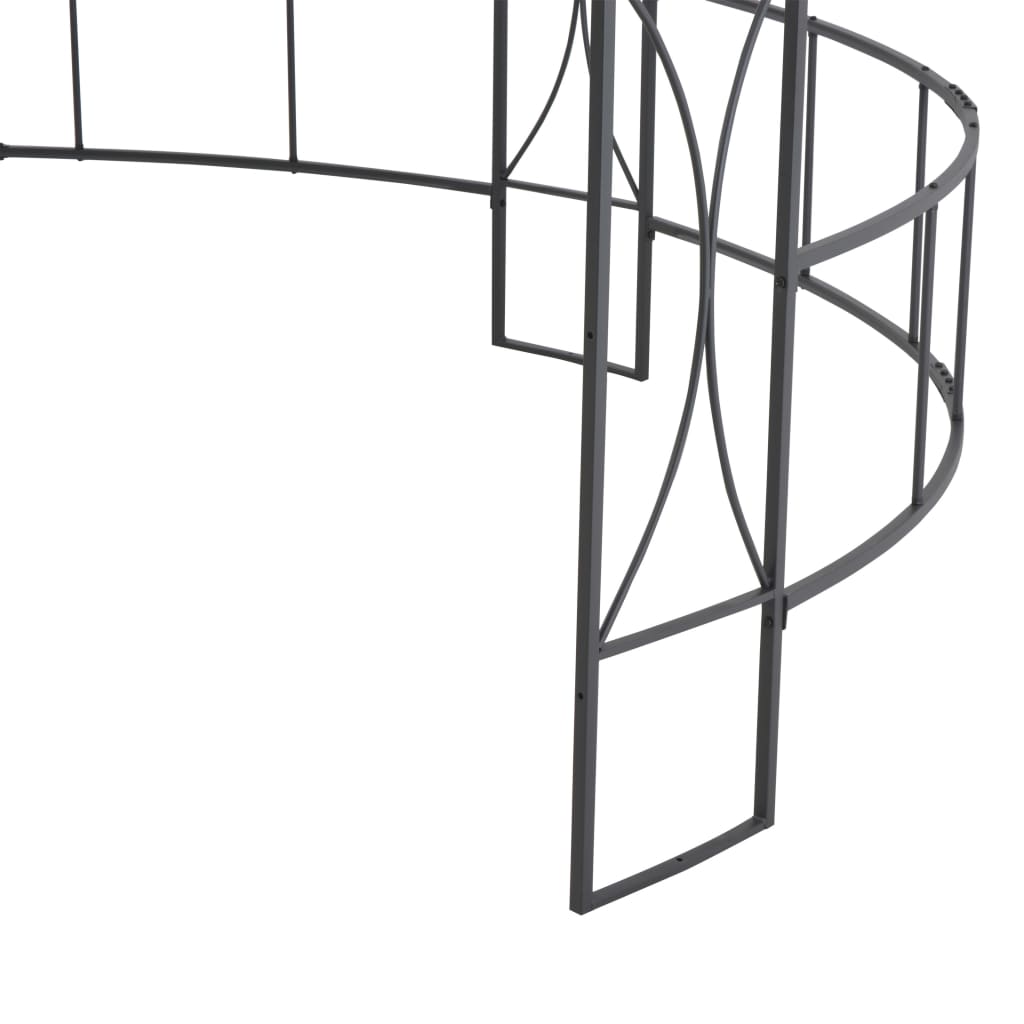vidaXL Pavilion, antracit, 300 x 290 cm, rotund