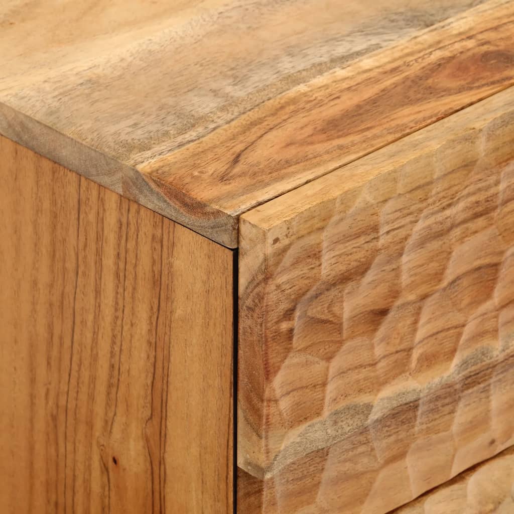 vidaXL Noptieră, 40x33x46 cm, lemn masiv de acacia