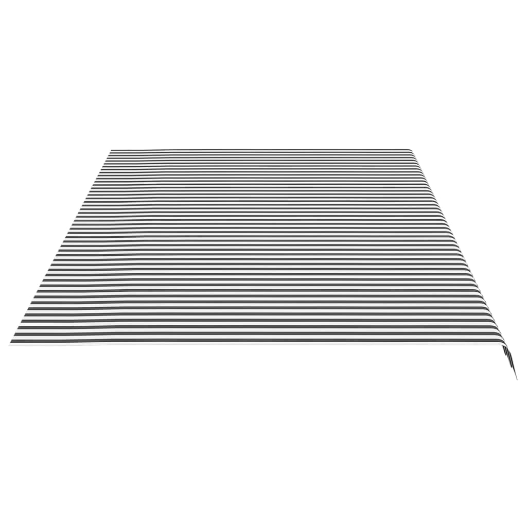 vidaXL Pânză de rezervă copertină, antracit și alb, 6x3 m