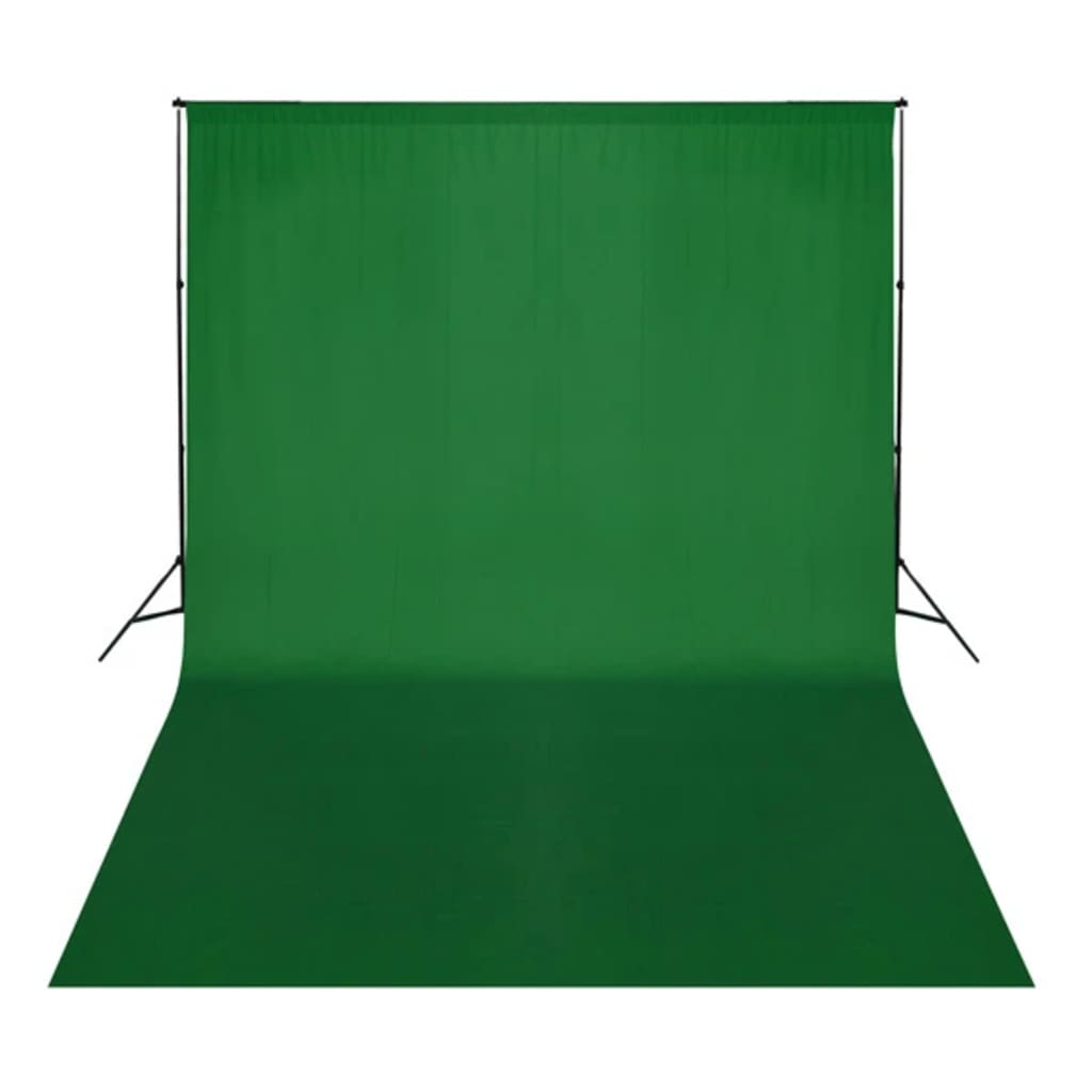 vidaXL Fundal foto, bumbac, verde, 500 x 300 cm, Chroma Key