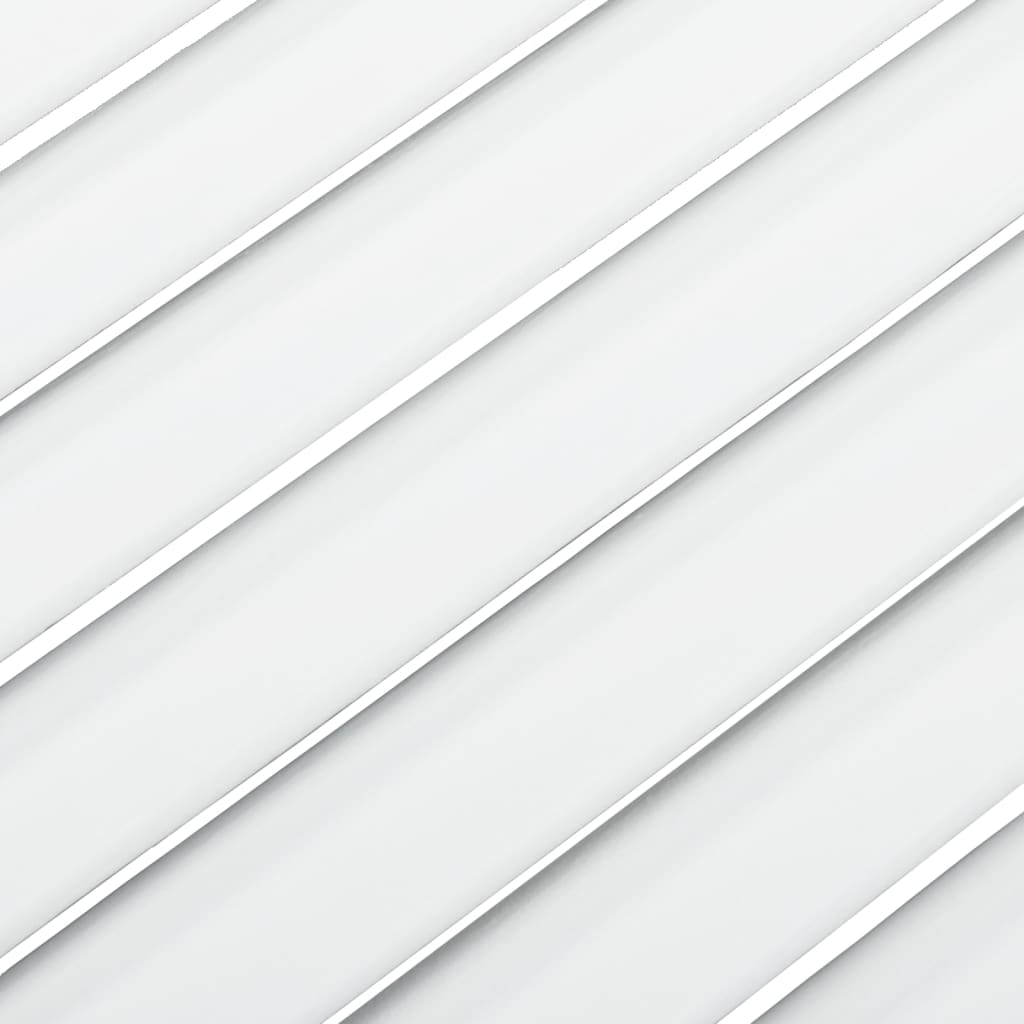 vidaXL Uși dulap design lambriu 2 buc. alb 39,5x49,4 cm lemn masiv pin