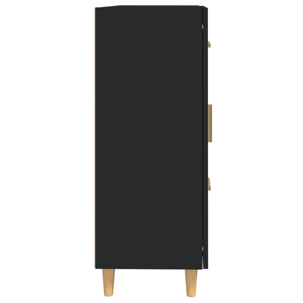 vidaXL Servantă, negru, 69,5x34x90 cm, lemn prelucrat