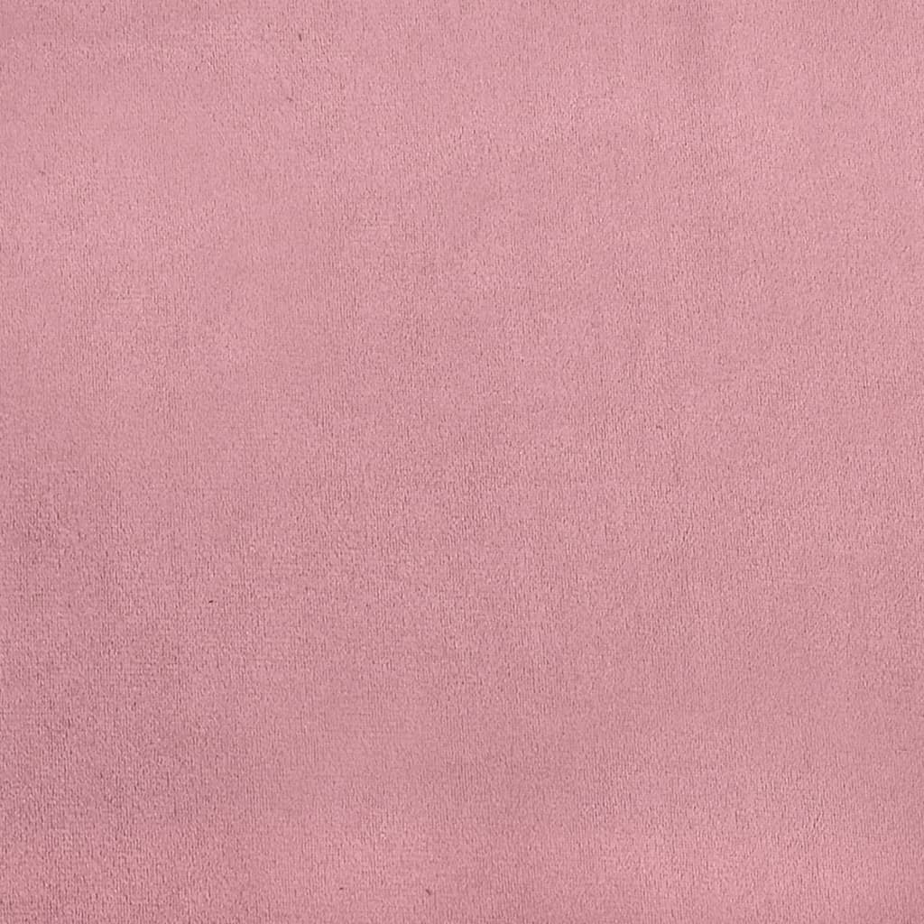 vidaXL Scaune de bucătărie, 4 buc., roz, catifea