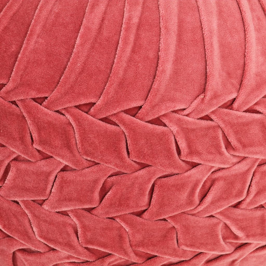 vidaXL Fotoliu puf, design romburi, roz, 40 x 30 cm, catifea de bumbac