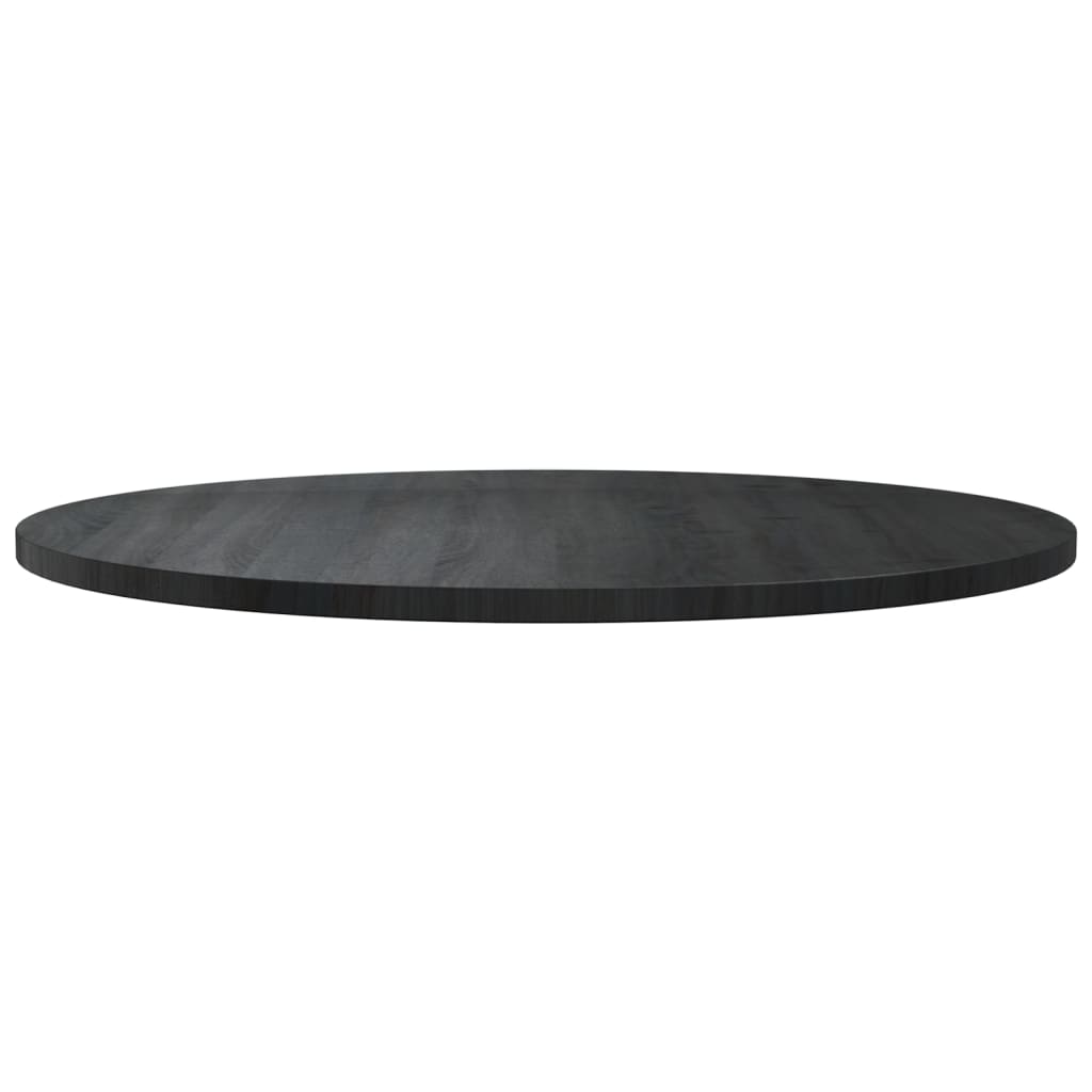 vidaXL Blat de masă, negru, Ø90x2,5 cm, lemn masiv de pin