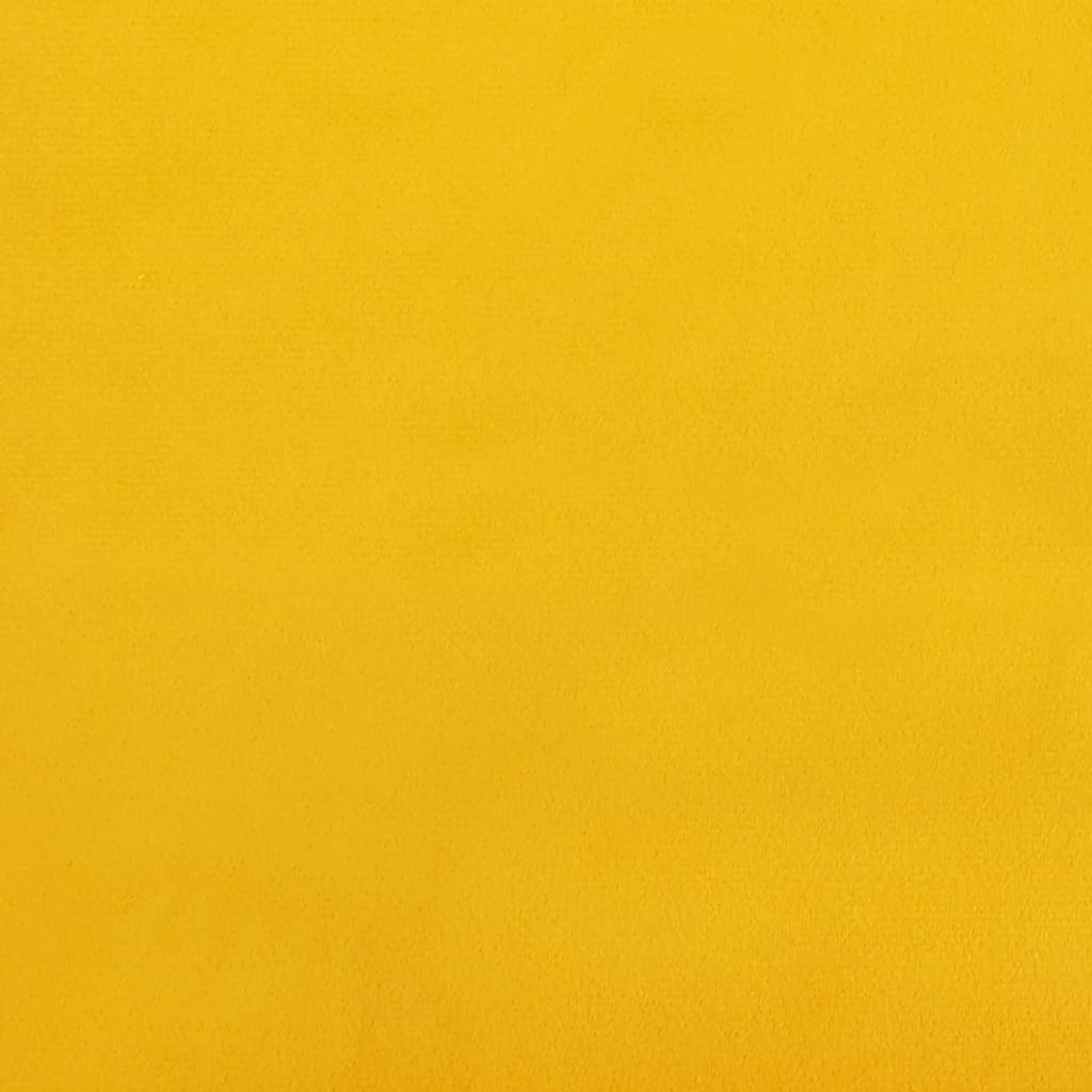 vidaXL Taburet, galben, 78x56x32 cm, catifea