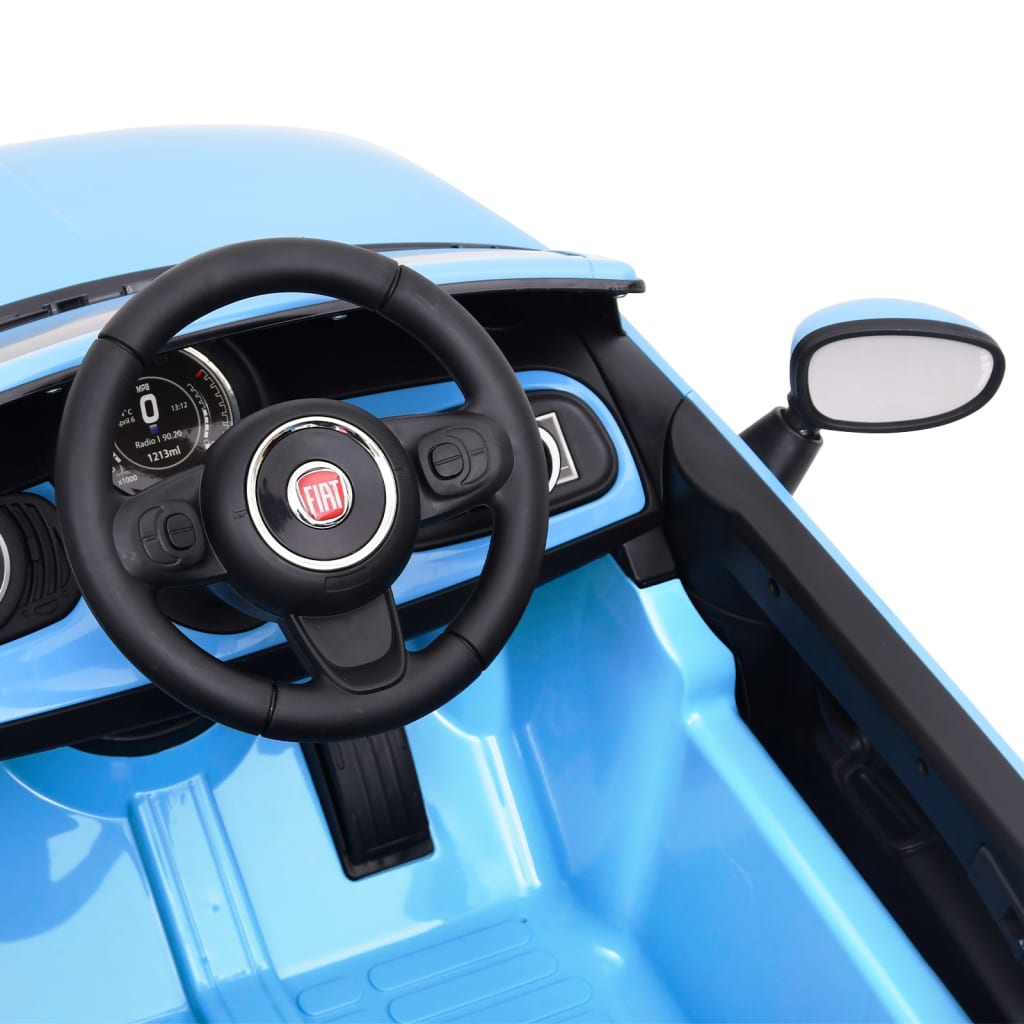 vidaXL Mașină electrică pentru copii Fiat 500, albastru