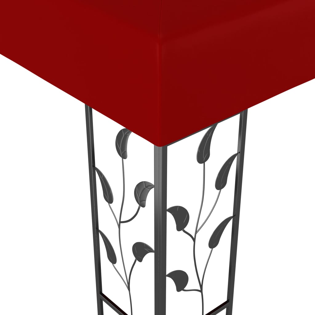 vidaXL Pavilion, roșu vin, 3 x 3 m