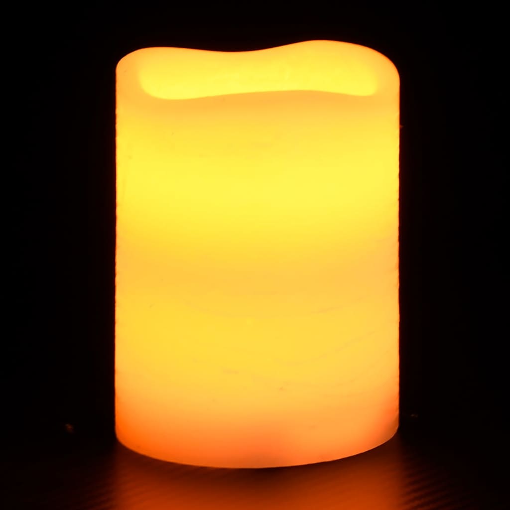 vidaXL Lumânări LED fără flacără cu telecomandă 24 buc. alb cald