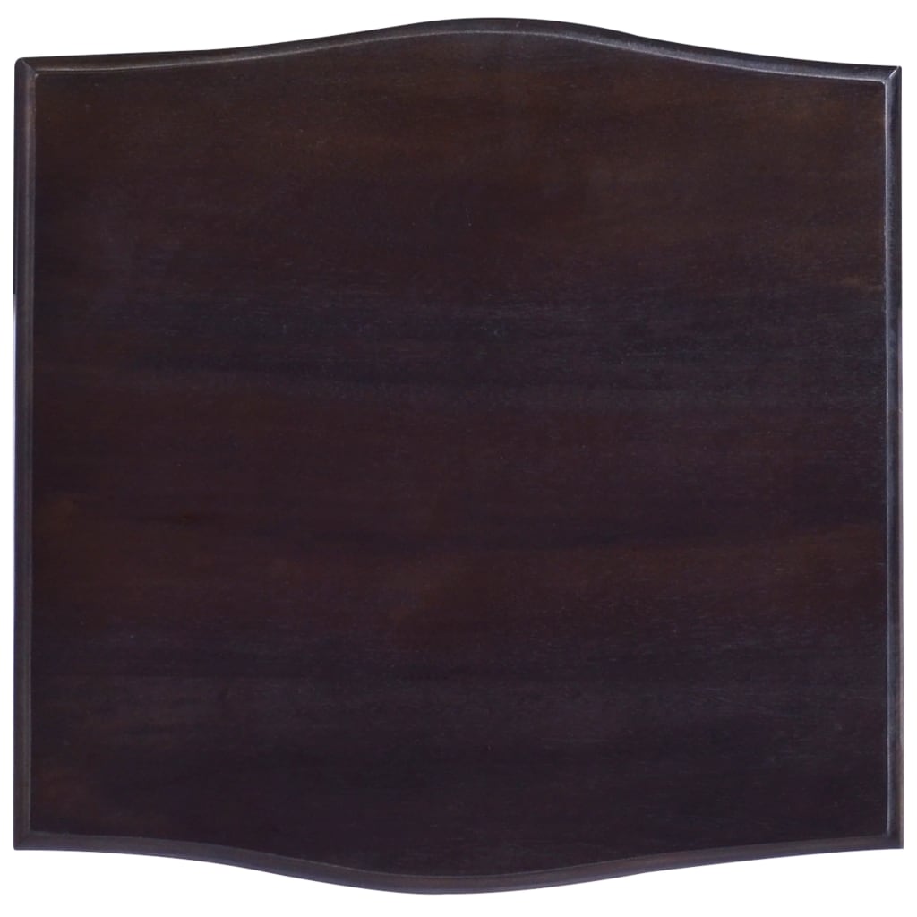 vidaXL Noptieră, negru deschis, 40x40x45 cm, lemn masiv mahon