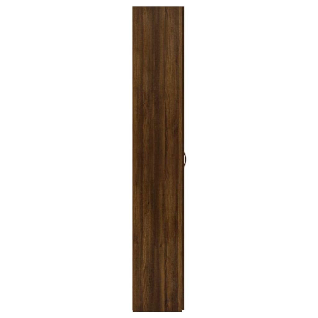 vidaXL Dulap de birou, stejar maro, 60x32x190 cm, lemn prelucrat