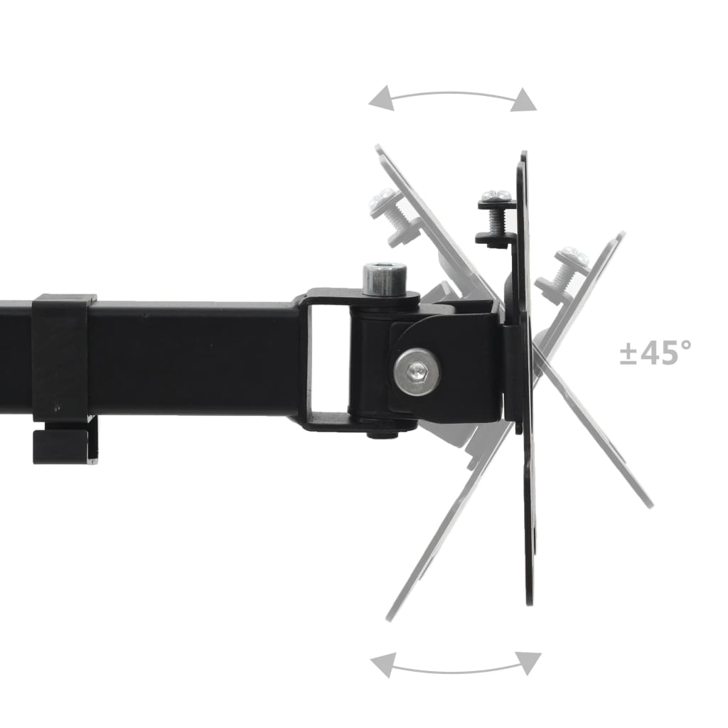 vidaXL Suport monitor 32", cu două brațe, înălțime reglabilă