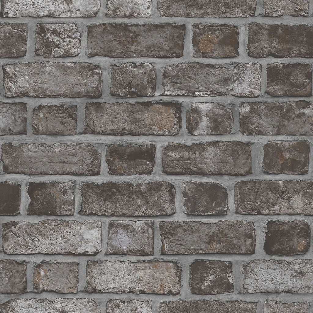 Noordwand Tapet „Homestyle Brick Wall”, negru și gri