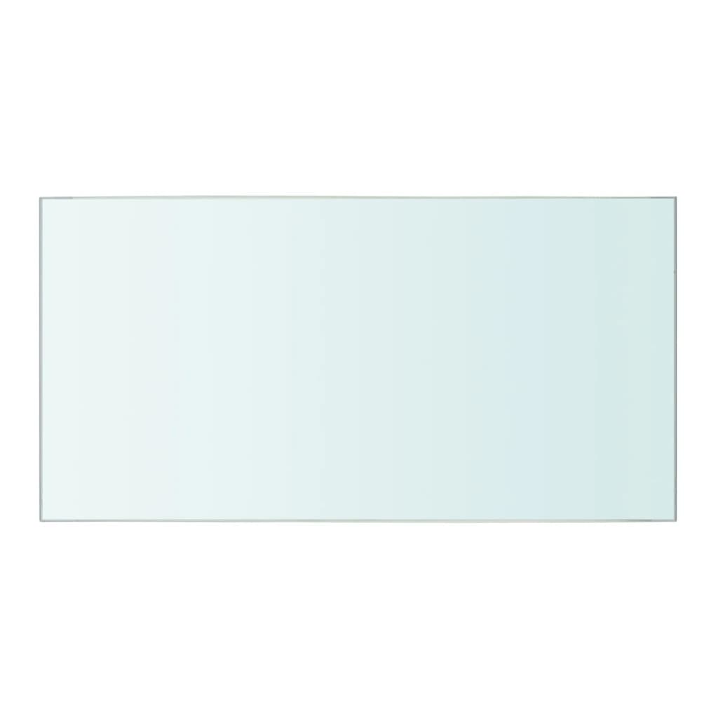 vidaXL Rafturi, 2 buc., 40 x 20 cm, panouri sticlă transparentă