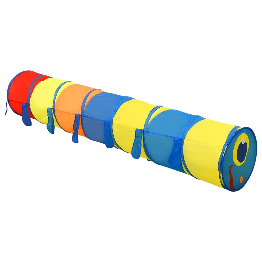 vidaXL Tunel de joacă pentru copii, multicolor, 245 cm, poliester