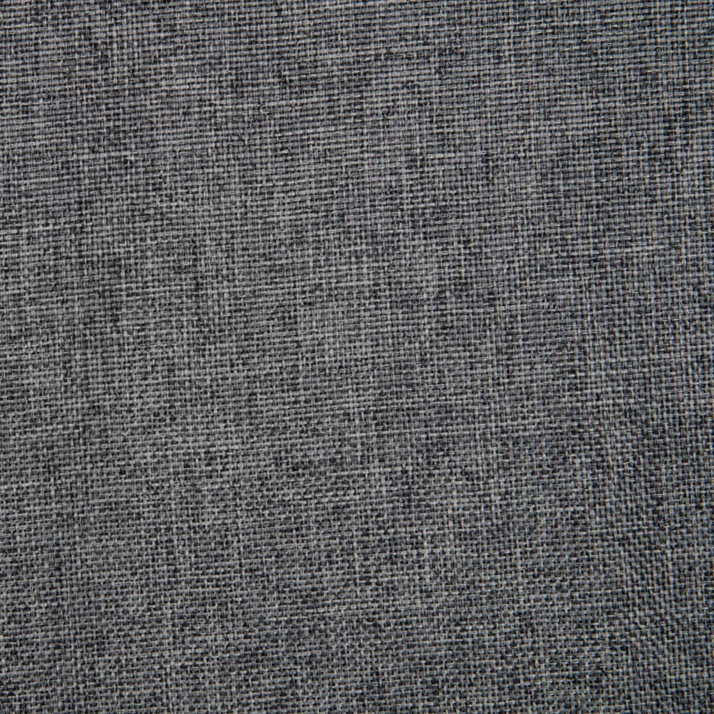 vidaXL Scaun de sufragerie pivotant, gri închis, material textil