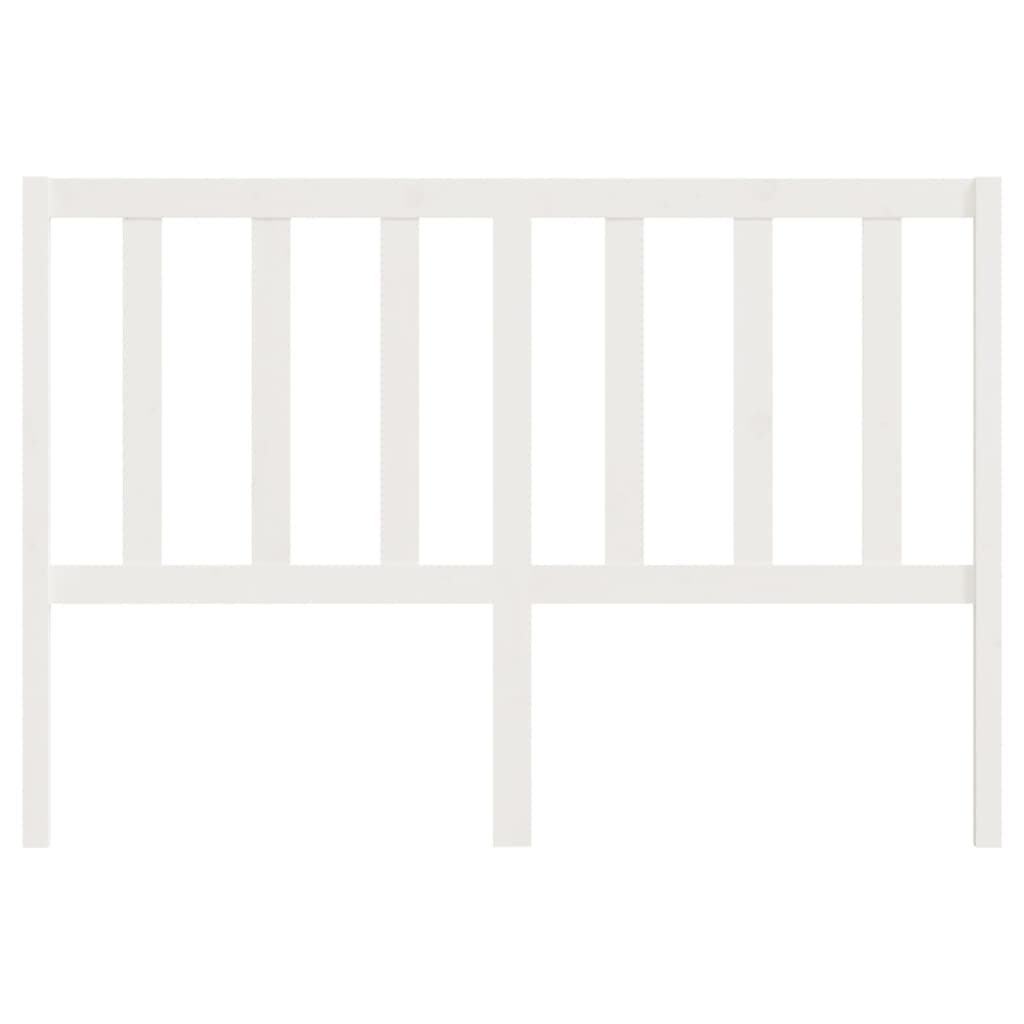 vidaXL Tăblie de pat, alb, 156x4x100 cm, lemn masiv de pin