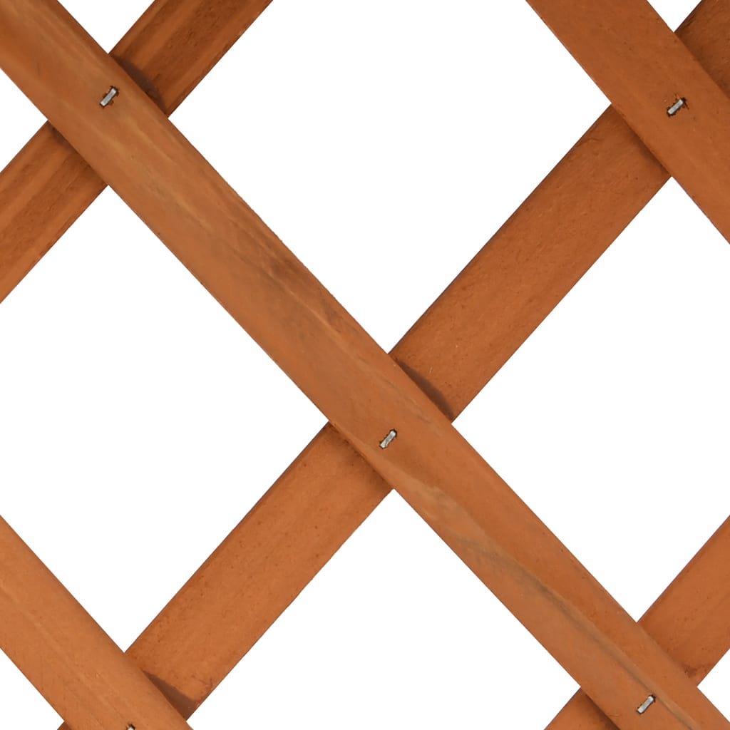 vidaXL Jardinieră cu spalier, portocaliu, 45x30x74 cm, lemn masiv brad