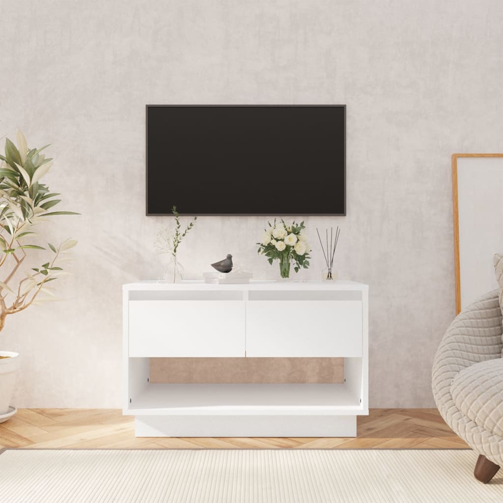 vidaXL Comodă TV, alb, 70x41x44 cm, PAL