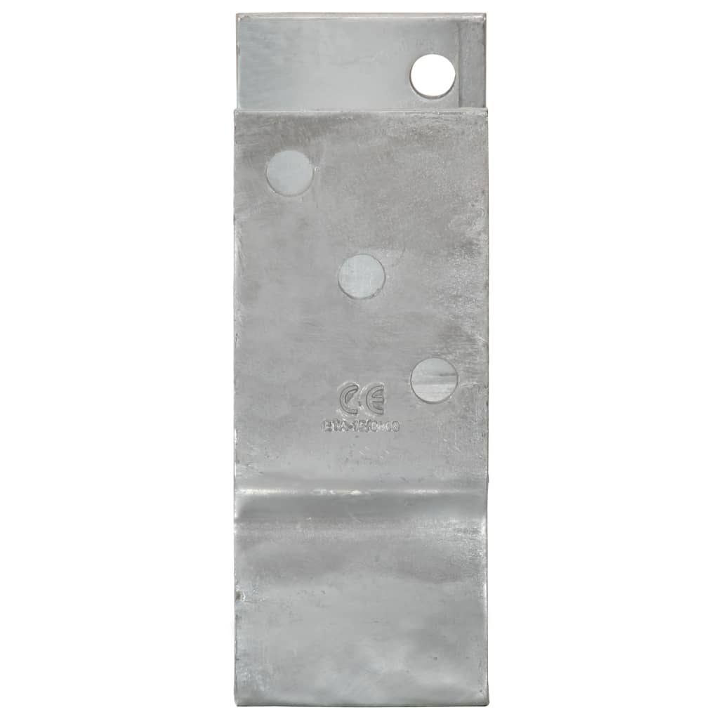 vidaXL Ancore de gard, 6 buc., argintiu, 10x6x15 cm, oțel galvanizat