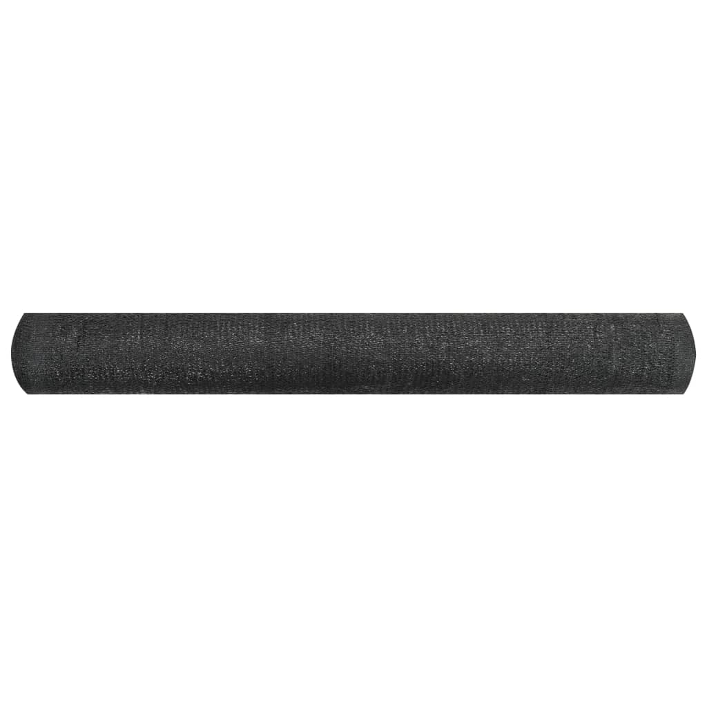 vidaXL Plasă pentru intimitate, negru, 1x50 m, HDPE, 195 g/m²