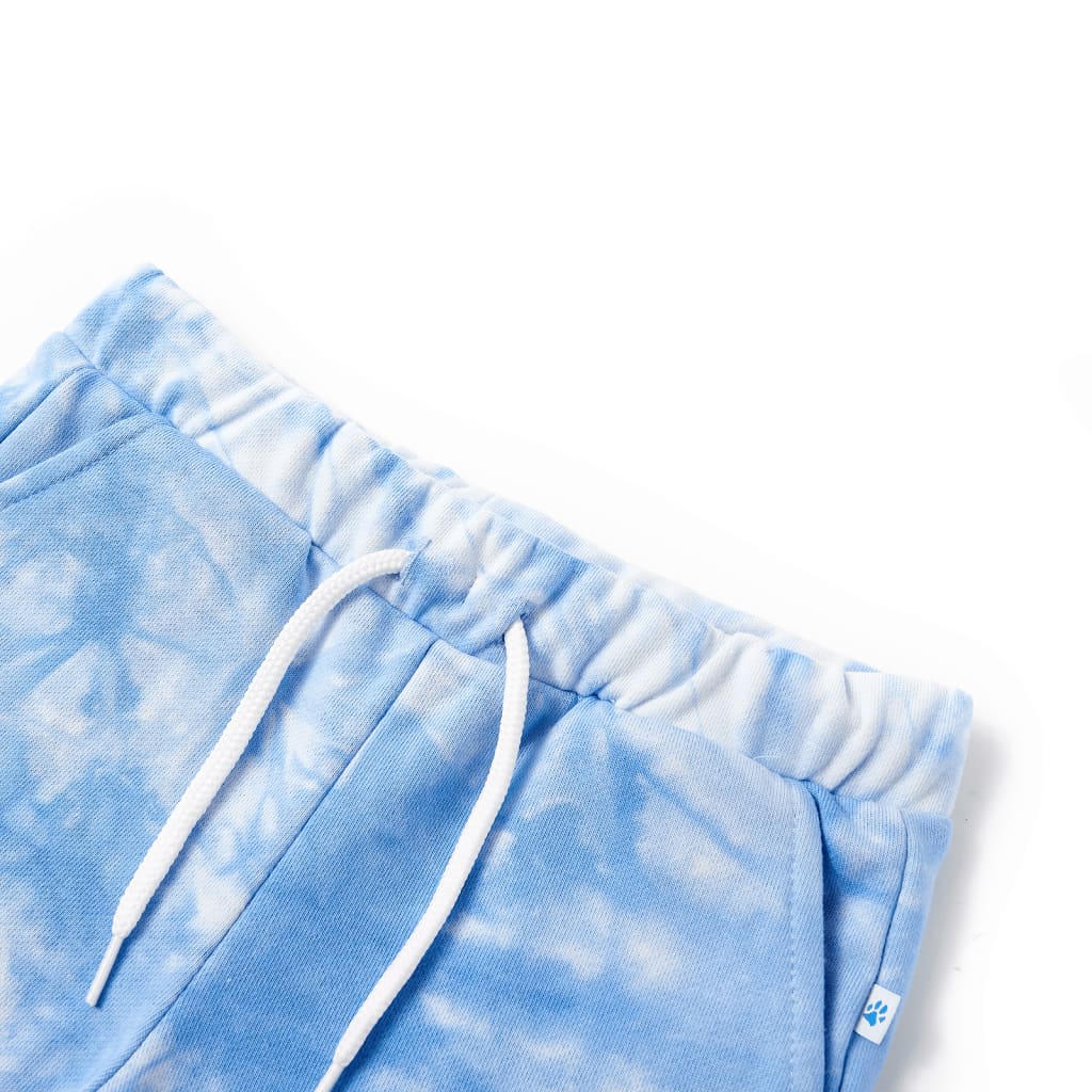 Pantaloni scurți pentru copii cu șnur, albastru pal, 92