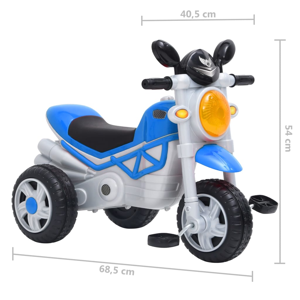 vidaXL Tricicletă pentru copii, albastru