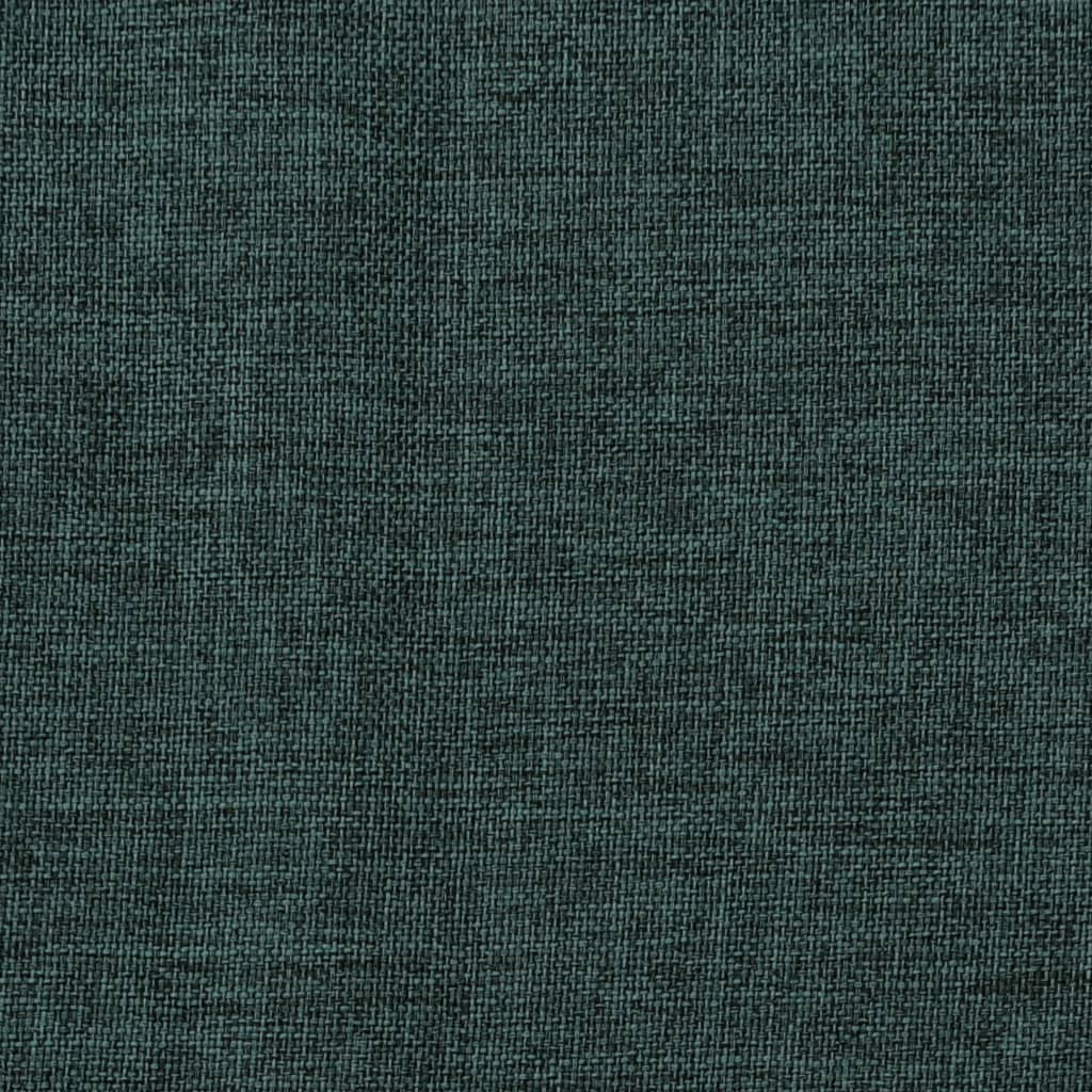 vidaXL Perdele opace aspect pânză, cârlige, 2 buc. verde, 140x225 cm