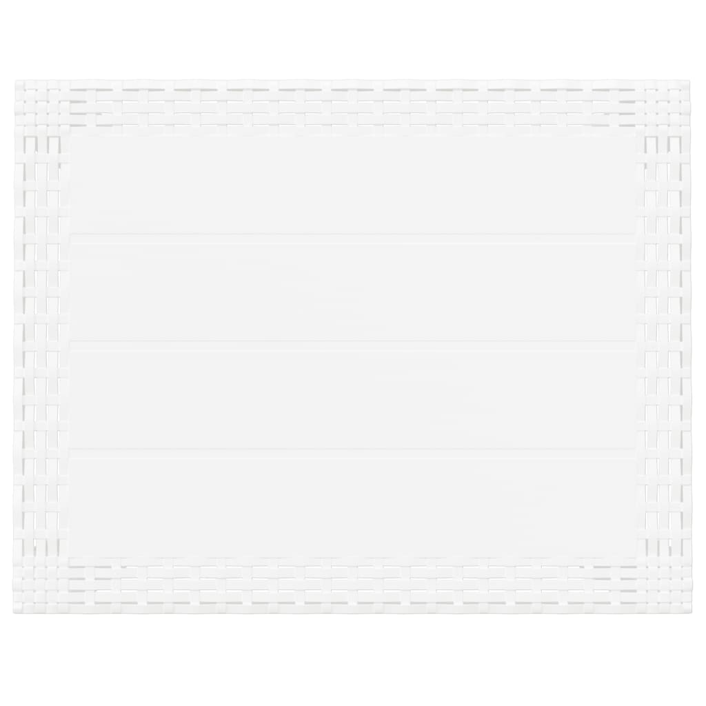 vidaXL Masă de grădină, alb, 59x47x40 cm, PP