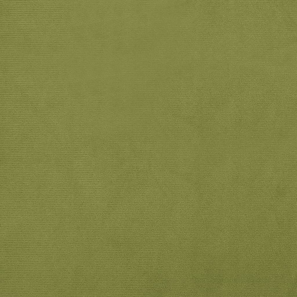 vidaXL Taburet, verde deschis, 60x60x36 cm, catifea