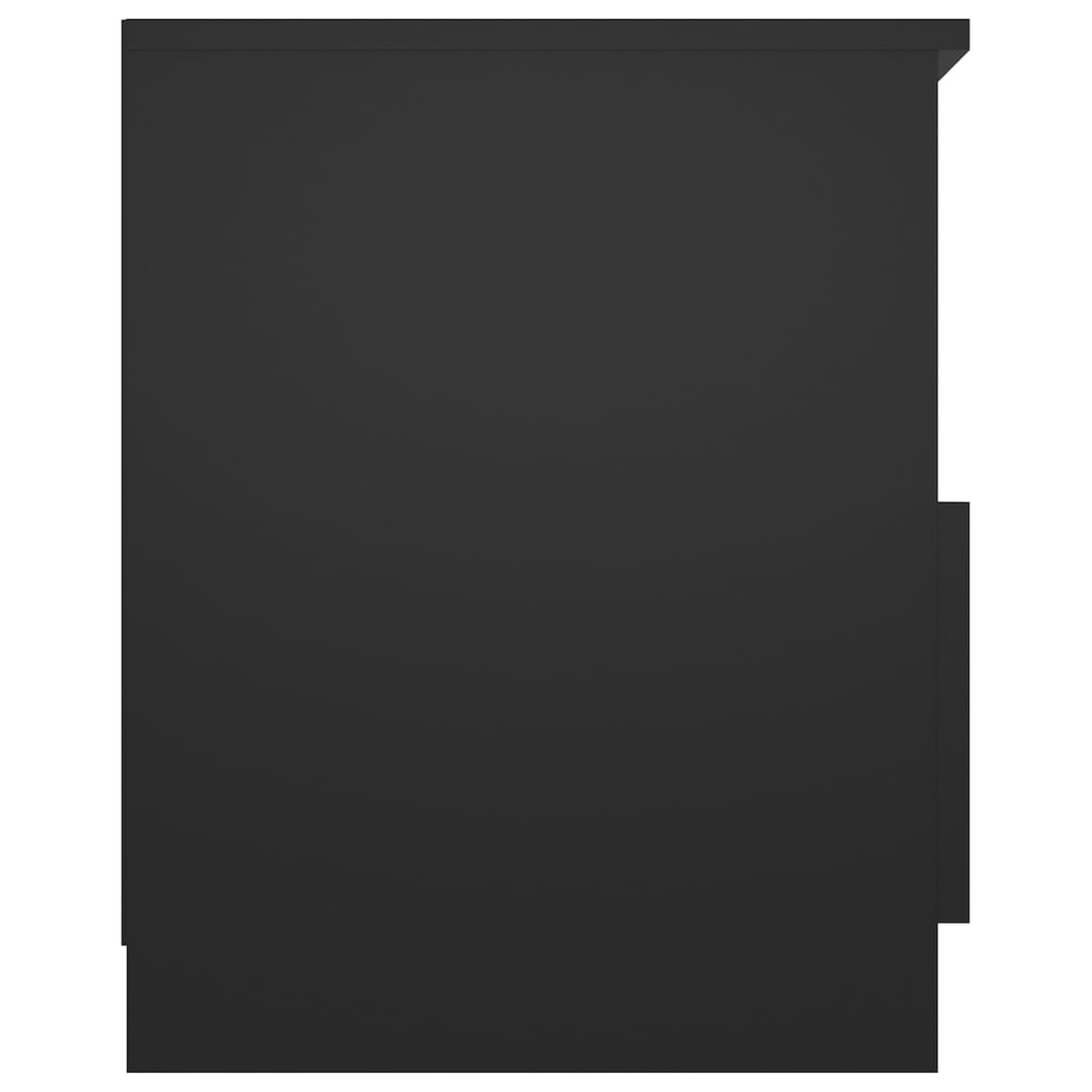 vidaXL Noptieră, negru, 40x40x50 cm, PAL