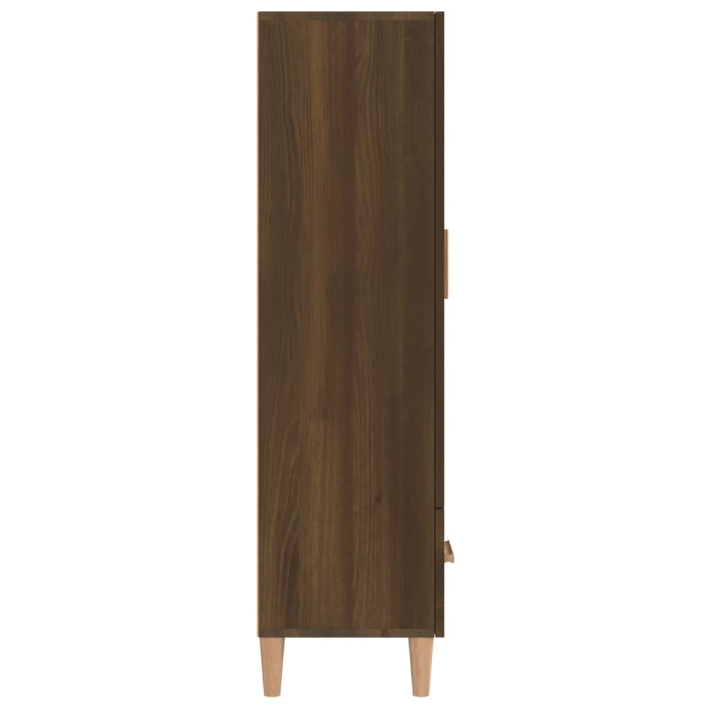 vidaXL Dulap înalt, stejar maro, 70x31x115 cm, lemn compozit