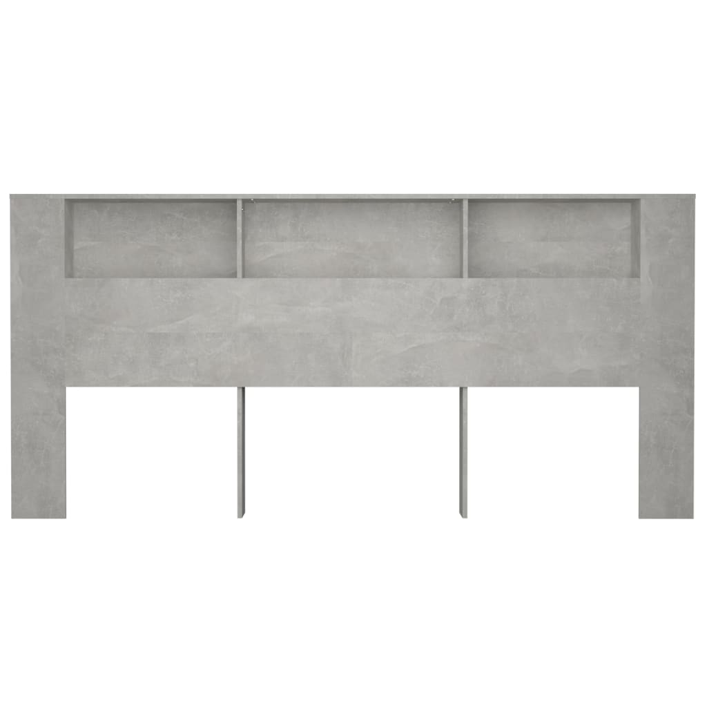 vidaXL Dulap tăblie, gri beton, 220x18,5x104,5 cm